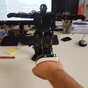 Humanoid Robot Controlled with Gesture